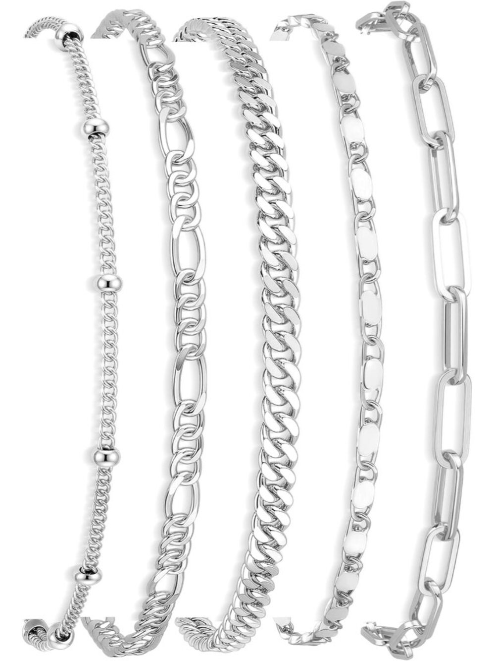 Elegant 14K Gold Plated Adjustable Bracelet Set for Women - Trendy & Dainty